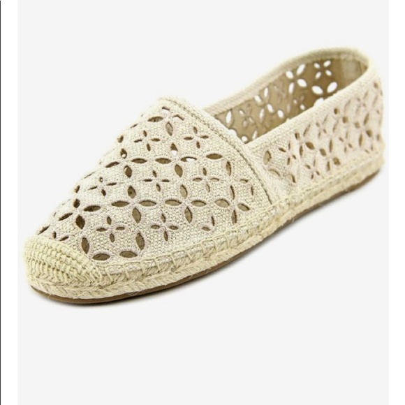 Michael Kors NEW Ivory Tan Brown Espadrilles Flats - Picture 1 of 8